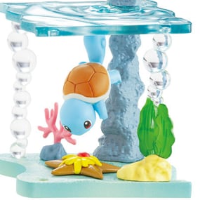 Schiggy und Sterndu (4) - Pokémon Shining Sea Diorama Figur - Re-Rement