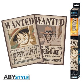 Wanted Poster Set - Ruffy & Ace (52x35) - One Piece - AbyStyle