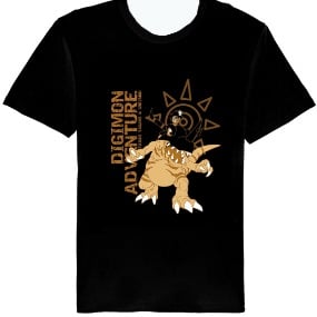 Digimon T-Shirt - Tai Yagami und Greymon - Größe S