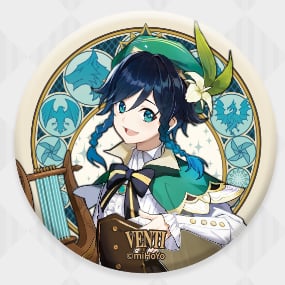 Venti - Genshin Impact - Mondstadt Series Chara Can Badge
