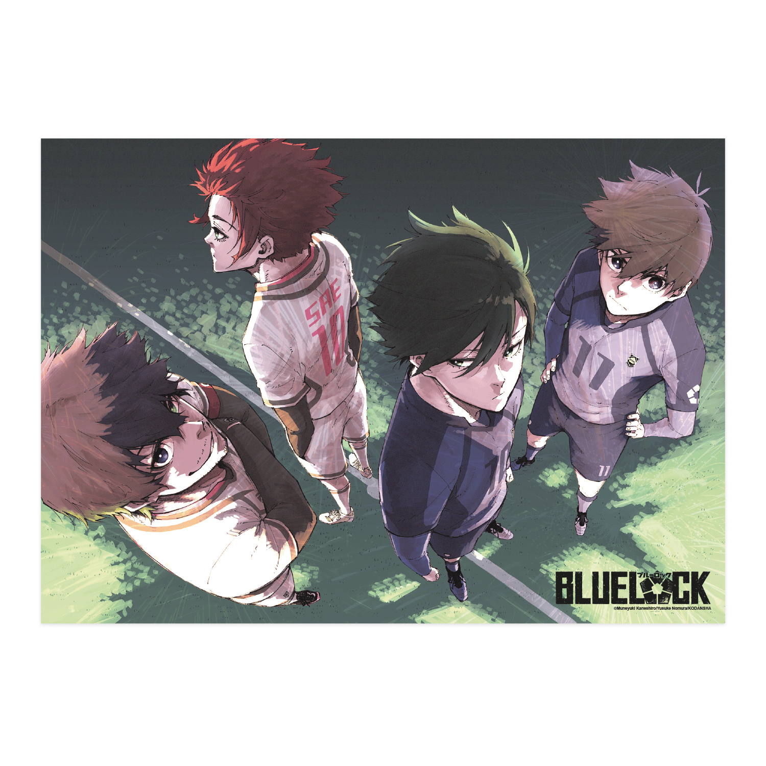 Rin, Isagi, Sae & Oliver - Poster (A1 - ca. 59x84 cm) - Blue Lock - Sakami