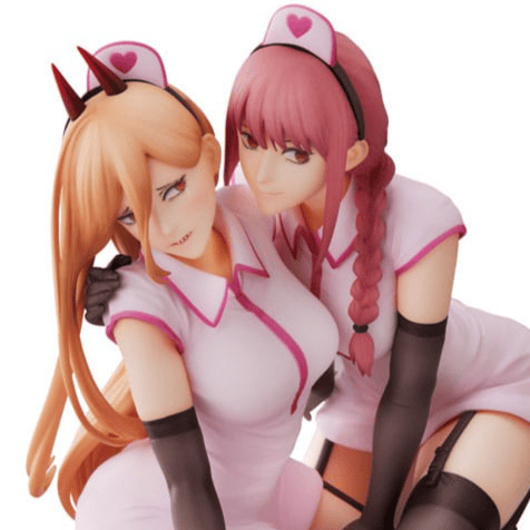 Power & Makima – Nurse Version | F:Nex (Furyu) – Chainsaw Man Figur 1/7