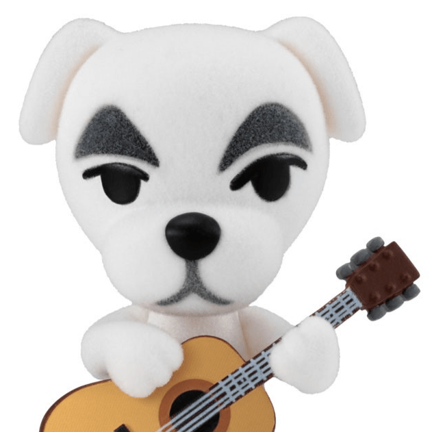 K.K. Slider / Totakeke - Minifigur mit beflockter Oberfläche - Animal Crossing: New Horizons - Bandai