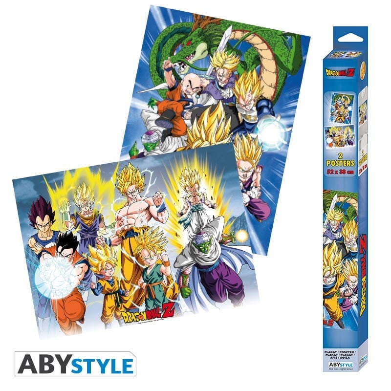Poster - DRAGON BALL - Set 2 Chibi Posters - Gruppe (52x38) - AbyStyle