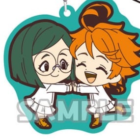 Emma und Gilda - The promised Neverland Gummianhänger Duo