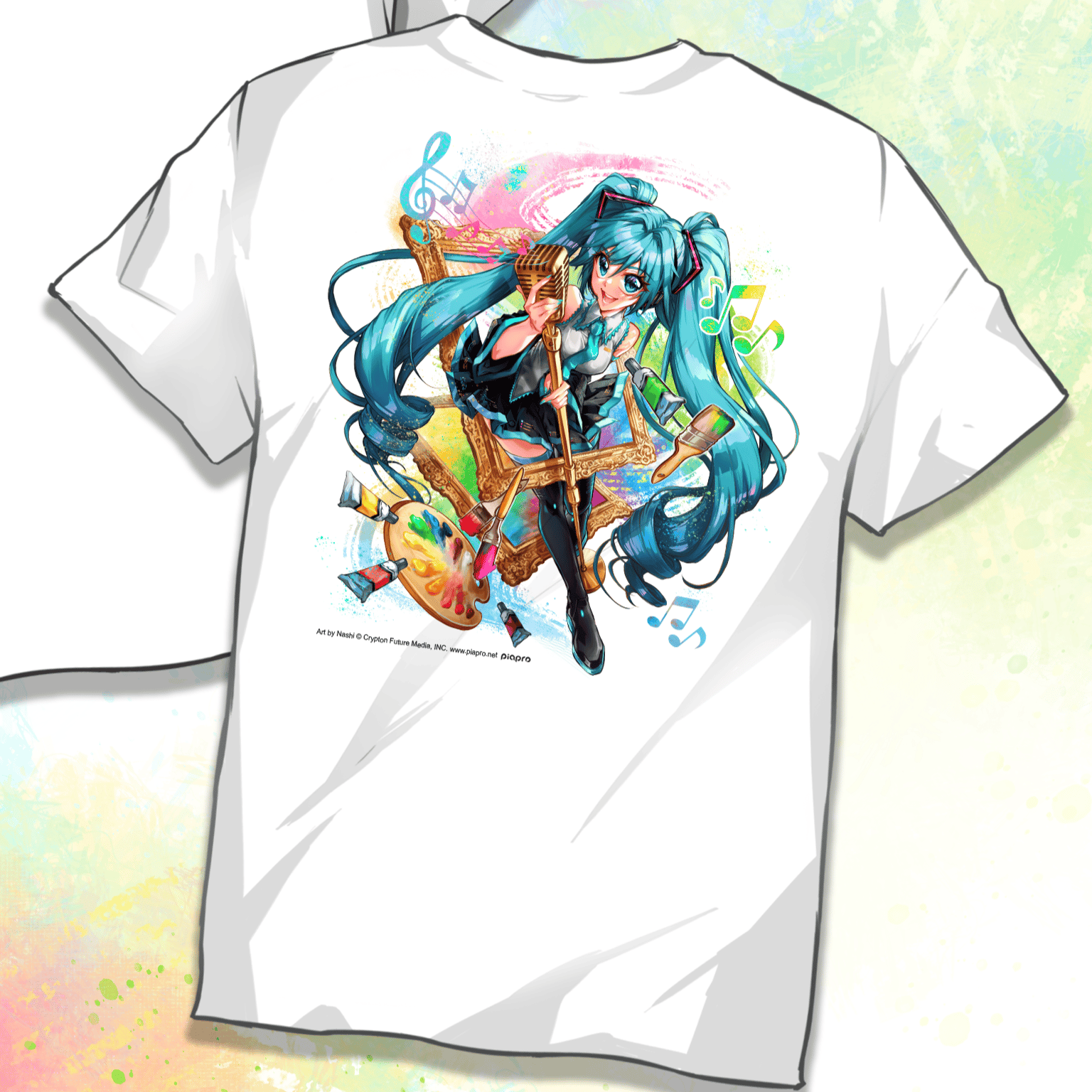 Hatsune Miku - Miku Expo 2024 - T-Shirt - Größe XL (Miku Standing) - Nashi