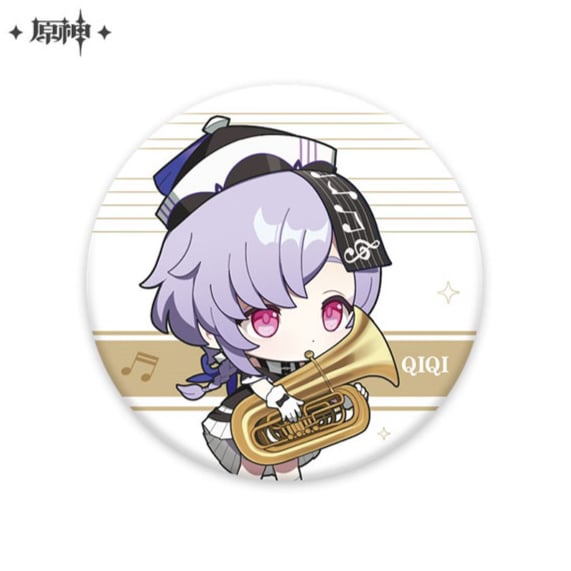 Qiqi Chibi Ver. - Melodies of an Endless Journey - Button - Genshin Impact - miHoYo