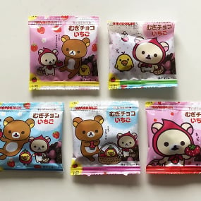 RILAKKUMA MUGI-CHOCO STRAWBERRY - 27g