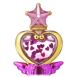 Mondstab mit Mondherzen (Sailor Chibi Moon) - Pink Moon Stick - Sailor Moon Schneekugel - Prism Powered Dome