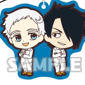 Norman und Ray - The promised Neverland Gummianhänger Duo