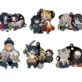 Kimetsu no Yaiba (Demon Slayer) - Buddy Collection Vol. 2 Gummi-Anhänger - Komplettset
