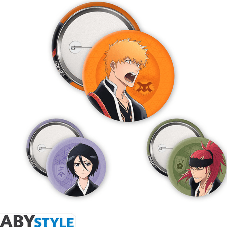 Ichigo, Rukia, Renji - Bleach: Thousand Year Blood War - Button Set - AbyStyle