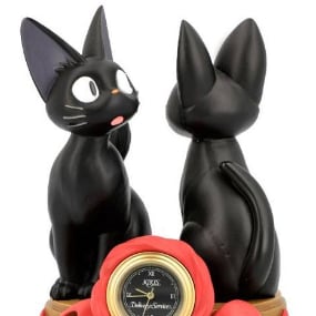 Kiki's Delivery Service Table Clock Jiji & Soft Toy Jiji 11cm