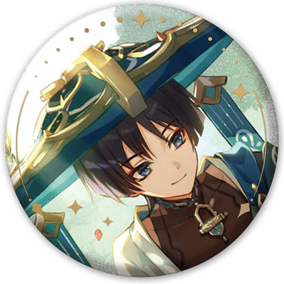 Wanderer - Genshin Impact - Button (Anecdote Series) - miHoYo