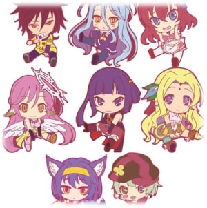 No Game, No Life Petanko Gummianhänger - Komplettset