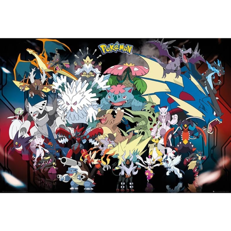 Pokemon - "Mega Evolution" Poster (91.5x61) - AbyStyle