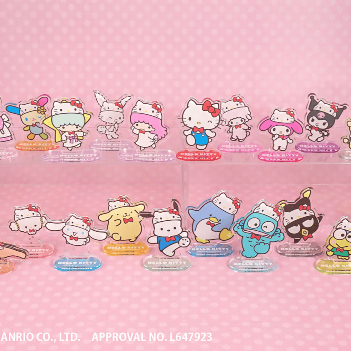 Zufällige Auswahl - Hello Kitty 50th Anniversary - Acrylaufsteller - F-Toys