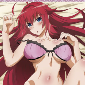 Rias auf dem Bett (B) - High School DxD Badetuch - Sakami (160 x 80 cm)