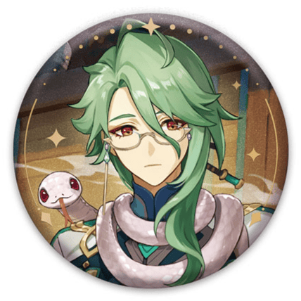 Baizhu - Genshin Impact - Button (Anecdote Series) - miHoYo
