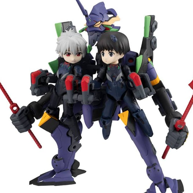 Shinji Ikari, Kaworu Nagisa & Evangelion 13 - Evangelion Desktop Army - Megahouse