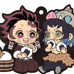 Tanjiro und Inosuke - Demon Slayer Buddy Collection Vol. 3 Gummi-Anhänger