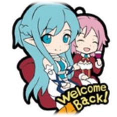 Sword Art Online II Niitengomu Gummi Anhänger - Asuna und Lisbeth (Welcome Back!)