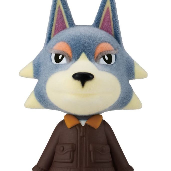 Weber / Wolfgang / Robo - Minifigur mit beflockter Oberfläche - Animal Crossing: New Horizons - Bandai