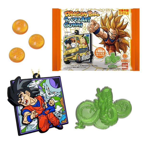 Dragon Ball Gummitiere mit Schlüsselanhänger in verschiedenen Motiven - Bandai - 41,65 g