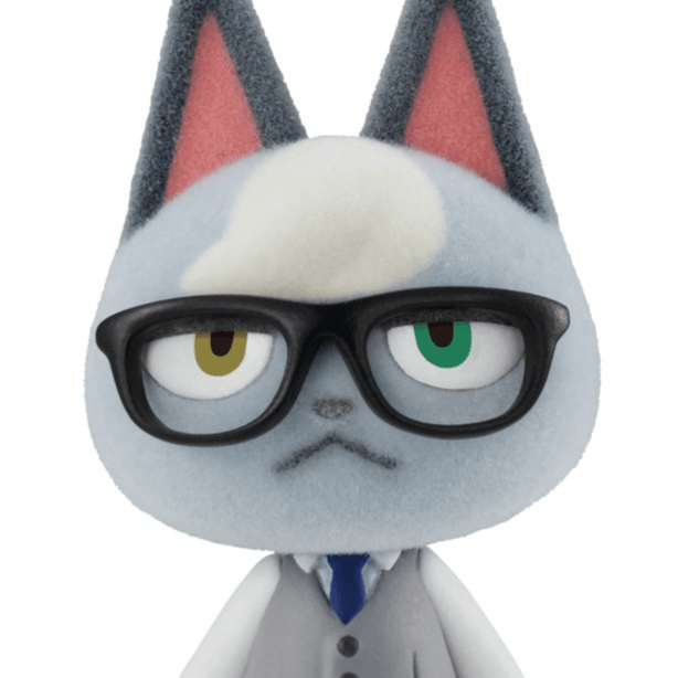Gunnar / Raymond / Jakku - Minifigur mit beflockter Oberfläche - Animal Crossing: New Horizons - Bandai