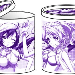 Love Live! Tasse mit Deckel - lila - Eri, Niko und Nozomi