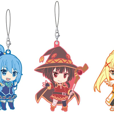 Aqua, Megumin und Dustiness Ford Lalatina "Darkness" - Nendoroid Plus- Anhänger Set