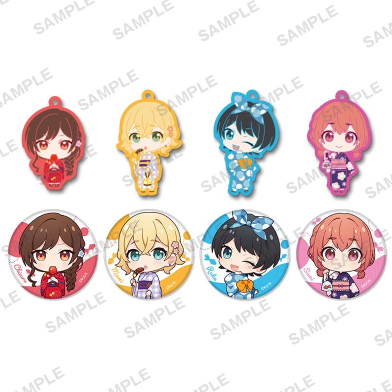 Zufällige Auswahl - Rent-A-Girlfriend - Gummi Anhänger & Button - Bushiroad Creative