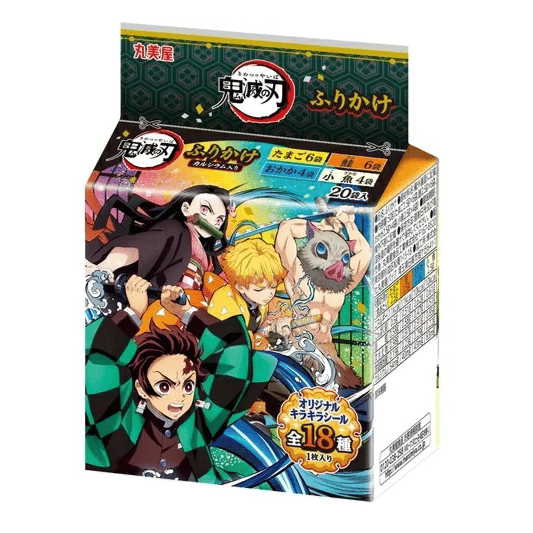 Demon Slayer Reisgewürz - Furikake Mini-Pack mit exklusivem Sammelsticker - Marumiya - 50 g