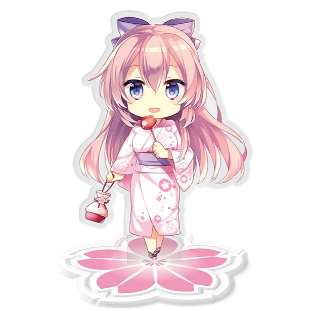Luka Megurine - Hatsune Miku - Acrylaufsteller (Pink Flower) - Abystyle