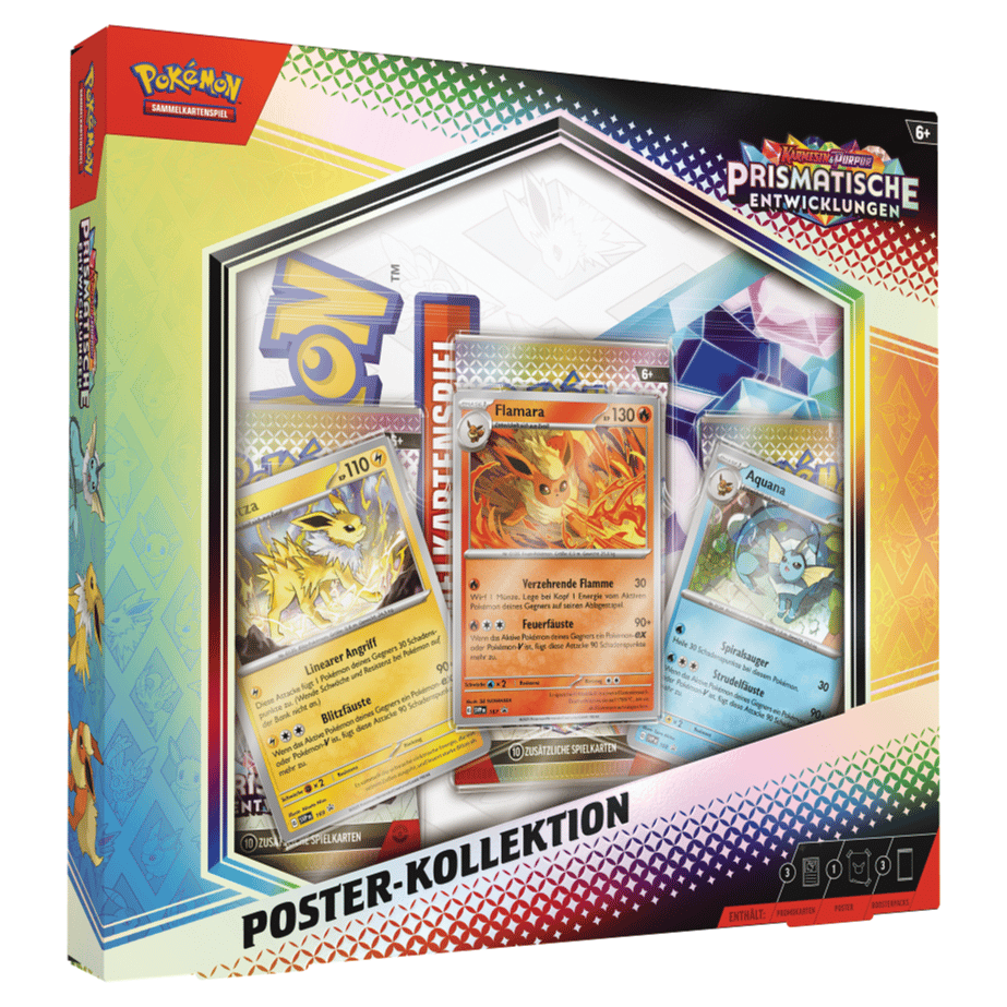 Pokémon TCG - Karmesin & Purpur Prismatische Entwicklungen Poster Kollektion
