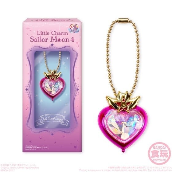 Chibi Moon Verwandlungsbrosche Staffel Super S - Chibi Moon Compact - Little Charm Sailor Moon 4 - Candy Toy