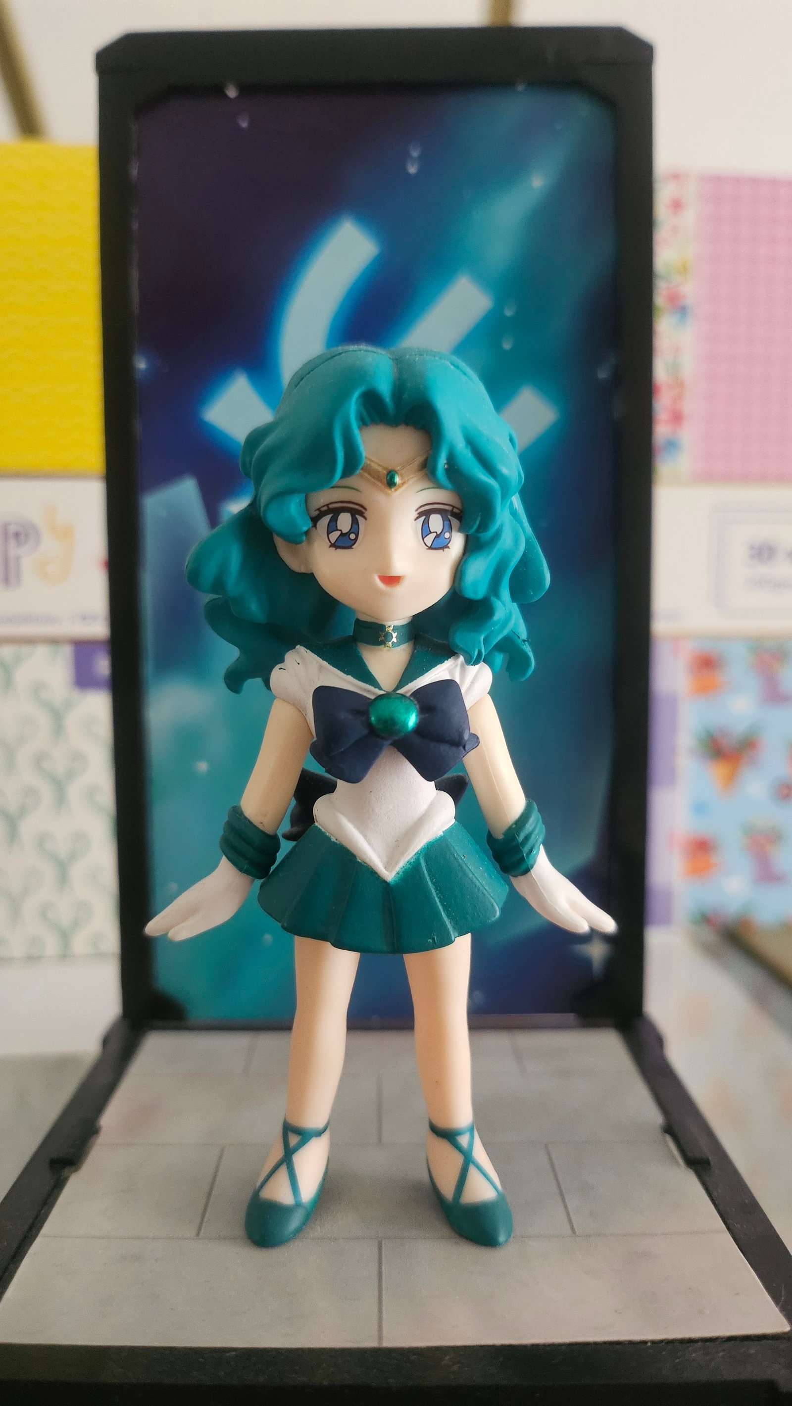 She is still smiling