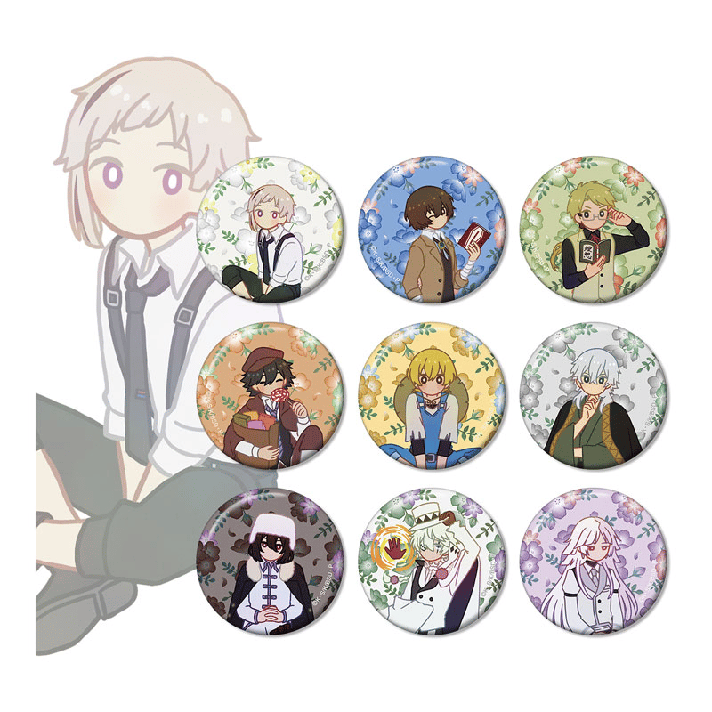 Zufällige Auswahl - Bungo Stray Dogs - Trading Botania Button - armabianca