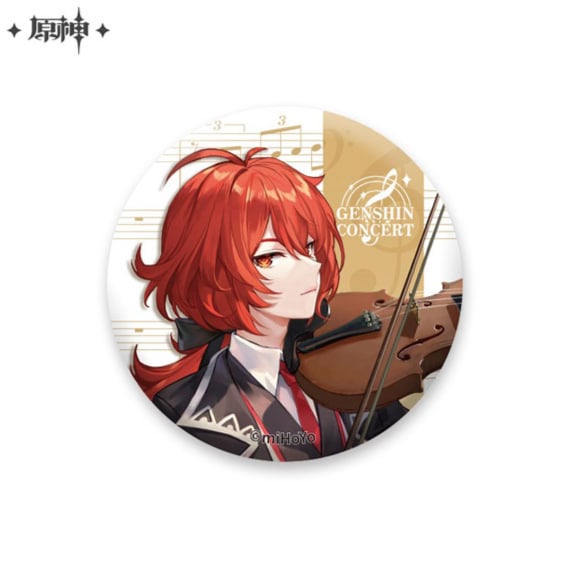 Diluc - Melodies of an Endless Journey - Button - Genshin Impact - miHoYo