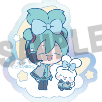 Hatsune Miku - Hatsune Miku x Cinnamoroll (Aurora) - Acrylanhänger B - Anicraft