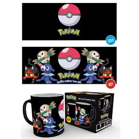 Bauz, Robball und Flamiau - Pokemon Thermotasse - Zaubertasse - Farbwechseltasse - GBeye