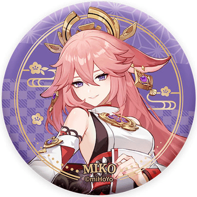 Yae Miko - Button - Genshin Impact- miHoYo