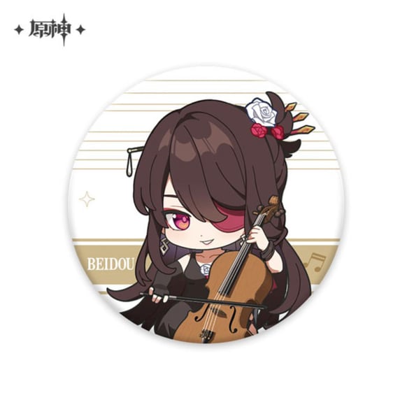 Beidou Chibi Ver. - Melodies of an Endless Journey - Button - Genshin Impact - miHoYo
