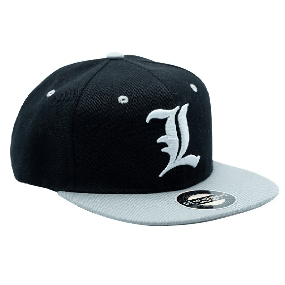 "L" Kappe/ Cap - Black & Grey - Death Note - AbyStyle
