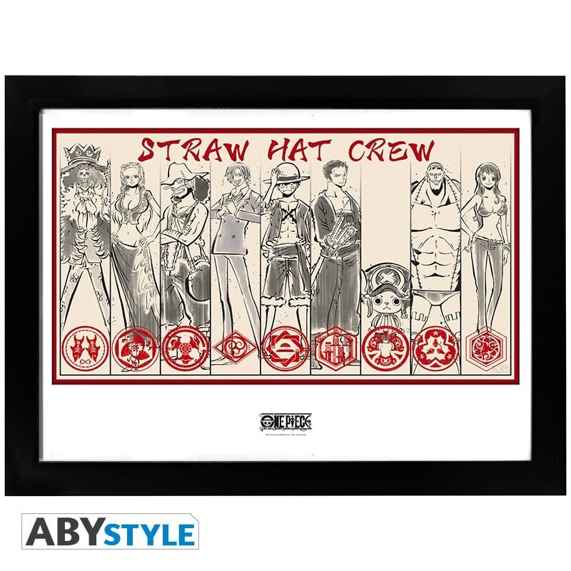 "Die Stohhut-Piratenbande" - gerahmtes Poster - One Piece - AbyStyle
