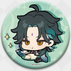 Xiao - Genshin Impact - Chibi Stickers Glossy Badge - miHoYo