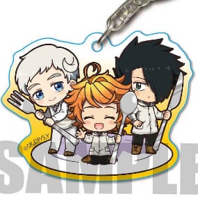 Emma, Norman & Ray (Gochi Chara) - The Promised Neverland - Acryl-Schlüsselanhänger - Bell House