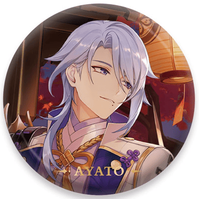 Ayato Kamisato - Button - Genshin Impact - miHoYo