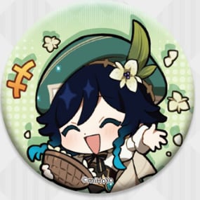 Venti - Genshin Impact - Chibi Stickers Glossy Badge - miHoYo