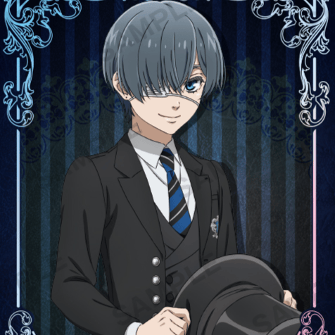 Ciel Phantomhive - Black Butler Public School Arc - Plate Acrylaufsteller - Bushiroad Creative